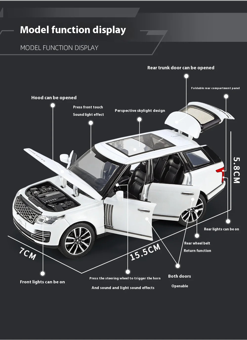 Land Rover Range Rover 1:32 Model Car