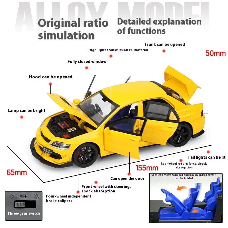 Mitsubishi Lancer Evolution 1:32 Model Car
